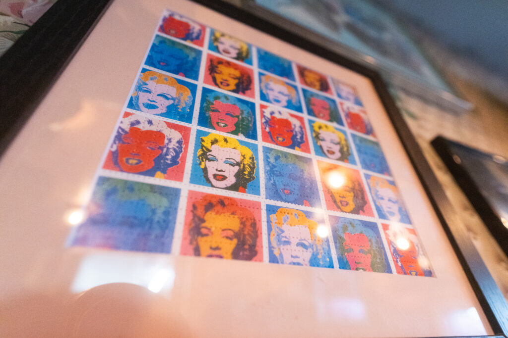 pop-art of multi colored Marilyn Monroe faces 